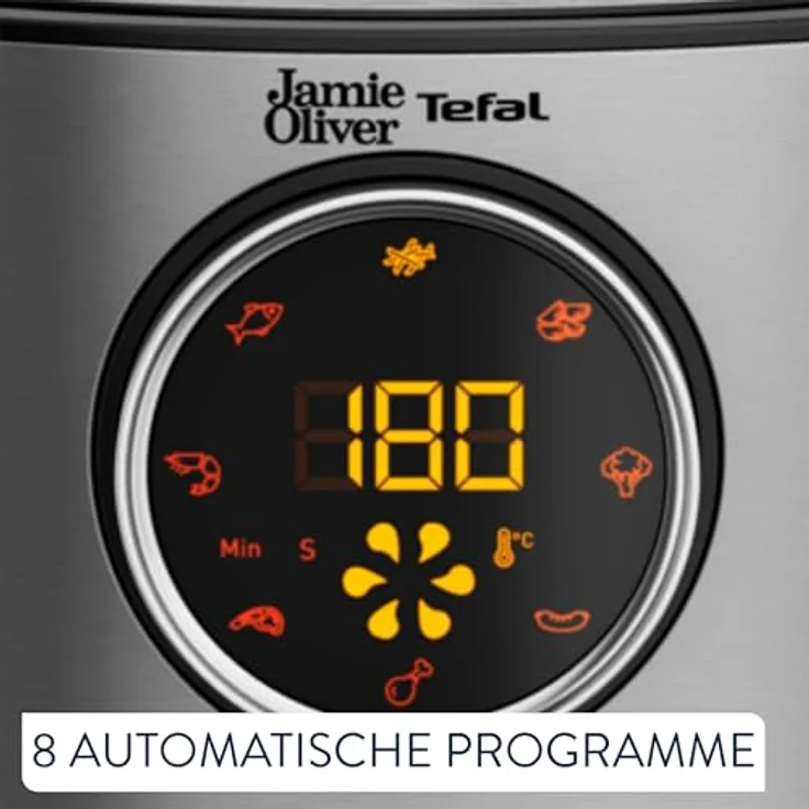 Tefal Jamie Oliver Ultra Fry Heißluftfritteuse, 1630 W, XL 4,2 L, Touchdisplay, 8 Auto-Programme, Edelstahl, EY11JD10 – Bild 5