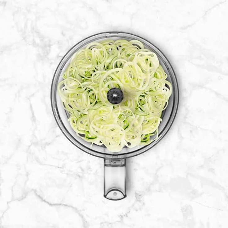 Ufesa Quick Slicer Processor 10-in-1, Multifunktions-Foodprozessor, 1200W, 1,5L, Edelstahlgehäuse, 3 doppelseitige Scheiben, Schneidemesser, Rührlöffel – Bild 5