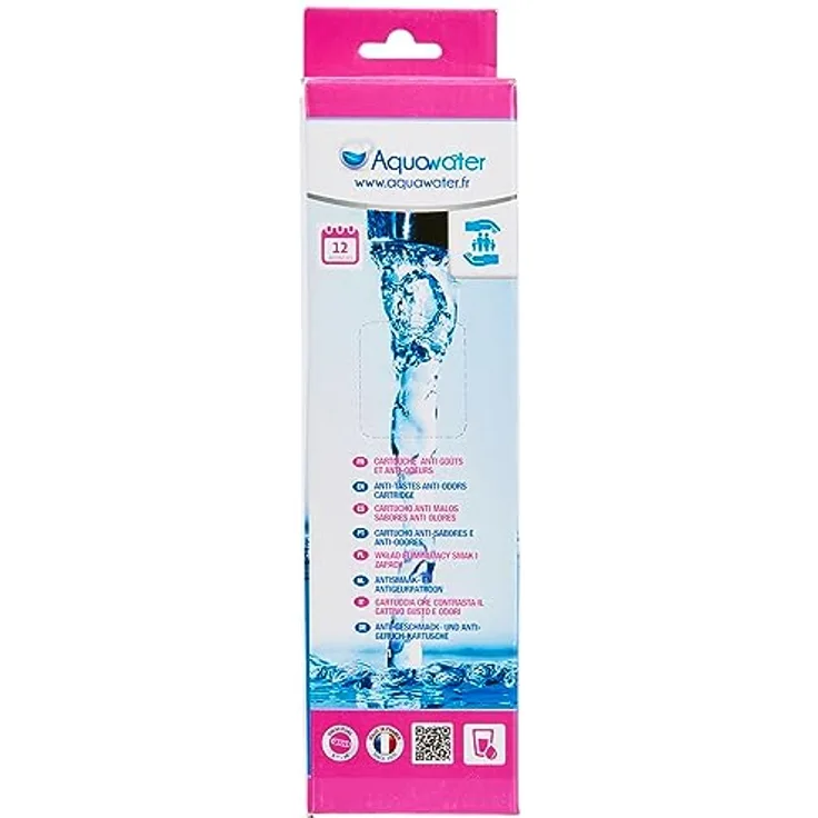 AQUAWATER 104996 Aroma Anti-Geruch und Geschmack Patrone -Größe Standard 10 „- Laufzeit 12 Monate, None, 1 Unité (Lot de 1)