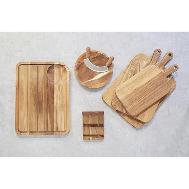 Cole & Mason Schneidebrett-Set Ashden 24 cm x 24 cm, Schneidbrett, Braun – Bild 8