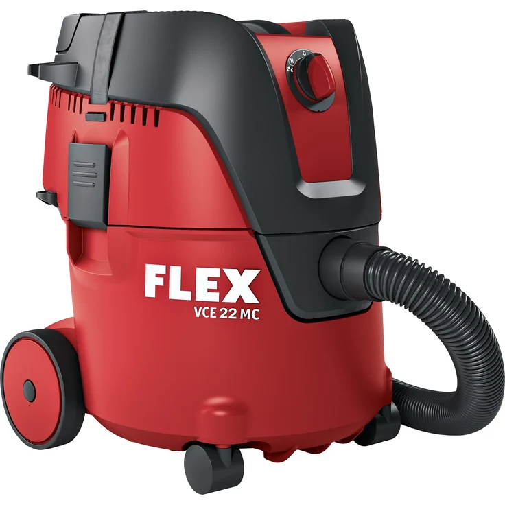 FLEX Akku-Sicherheitssauger VCE 22 L MC, 18 V mit manueller Filterabreinigung und 21 L Behältervolumen