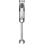 Gastroback Powermix Stabmixer Professional, 1.500W, 20 Geschwindigkeitsstufen, inkl. 5-teiligem Zubehör, silberfarben