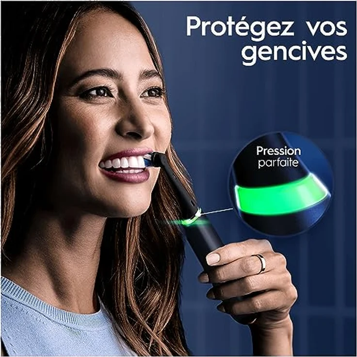 Oral-B iO 9N Elektrische Zahnbürste, Bluetooth, 2 Bürsten, 1 Reiseetui, Ladegerät – Bild 3