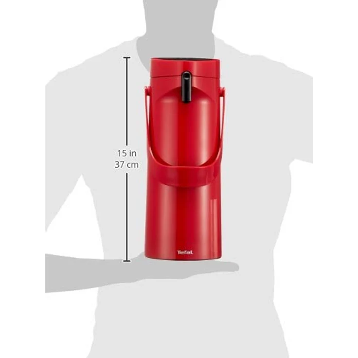 Tefal PONZA 1.9 ltr Thermokanne mit Pumpsystem Rot – Bild 10