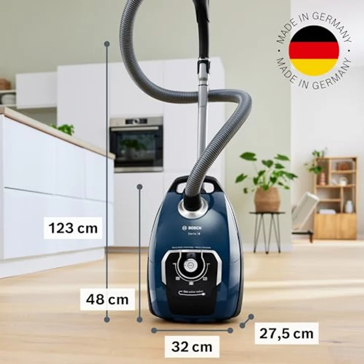 BOSCH Bodenstaubsauger BGL8XPER, PowerProtect System für langanhaltend starke Leistung, blau – Bild 4