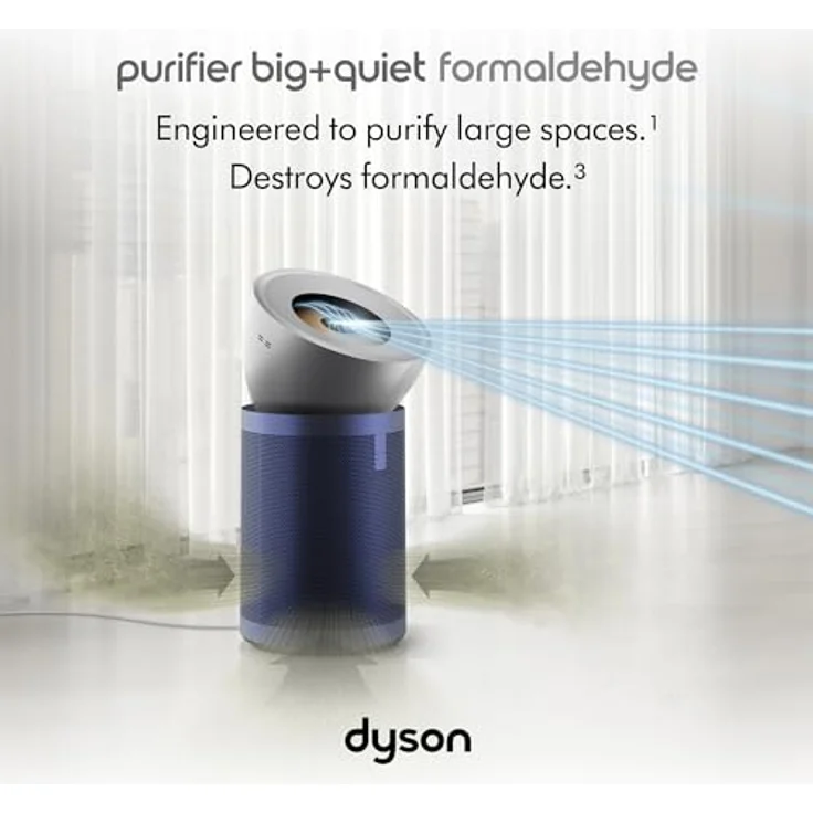 Dyson Luftreiniger Big+Quiet Formaldehyd BP03, HEPA H13, 9,8 m Reichweite, MyDyson App Steuerung, Breeze-Modus – Bild 2