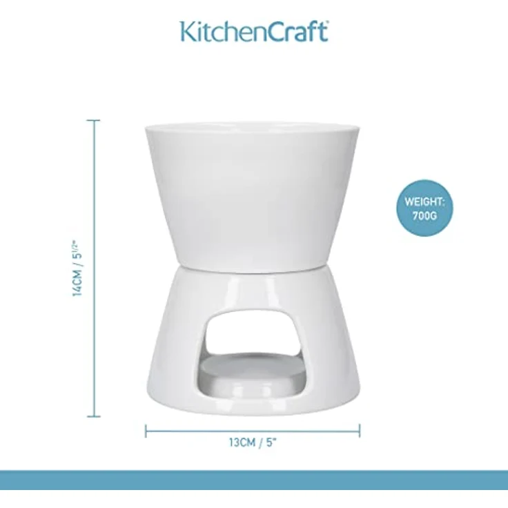 Kitchen Craft Schokolatenfondue-Set mit 4 Gabeln – Bild 4