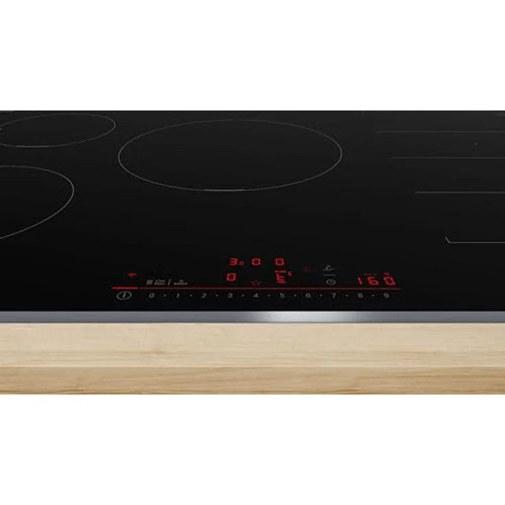 Bosch PXV845HC1E Serie 6 Smartes Induktionskochfeld (autark), 80 cm breit, Freie Platzwahl, 28 cm große Induktions-Kochzone, Umlaufender Rahmen, Kochfeldbasierte Haubensteuerung – Bild 4