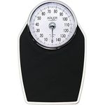 Adler AD8177 Mechanische Personenwaage bis zu 150kg, Analoge Badezimmerwaage hohe Genauigkeit, Anti-Rutsch-Oberfläche, Nicht-Digital, Einfach zu Bedienen, ohne Batterien