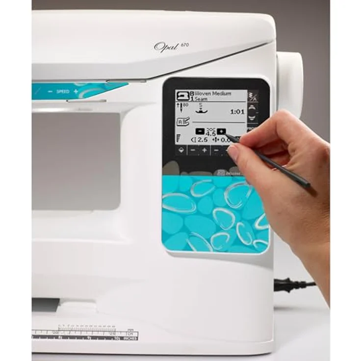 Husqvarna Viking Opal 670 Computer  Computer-Nähmaschine, weiß - Preisvergleich – Bild 4