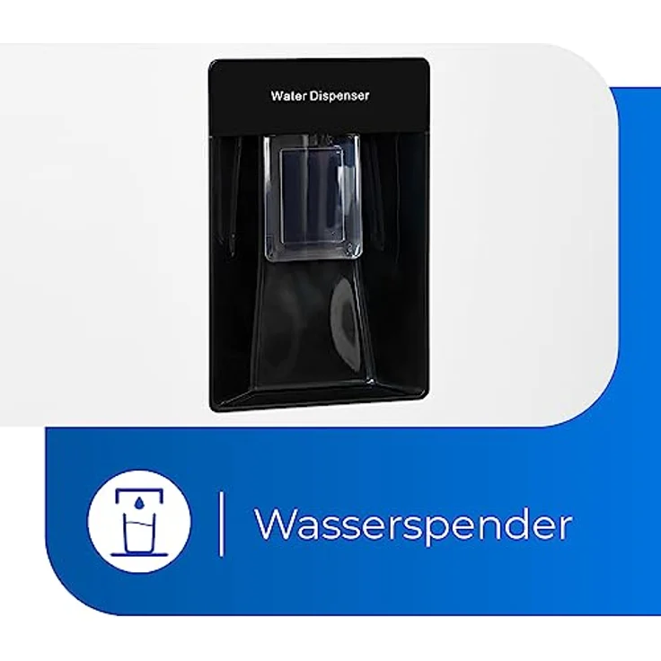 Exquisit Kühl-Gefrierkombination KGC265-70-WS-040D weiss | 260 l Nutzinhalt | Kühlgefrierkombination freistehend mit Wasserspender | Alarm | 4 Sterne gefrieren – Bild 3