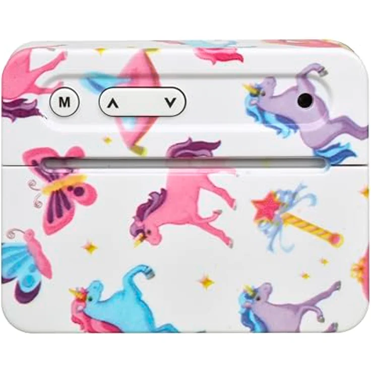 TFA Dostmann Unicorn Kinder Wecker Mini 60.2044.41, Digitalwecker mit Datum, Innentemperatur, Weckalarm, batteriebetrieben, Einhorn Motiv für Kinderzimmer – Bild 4