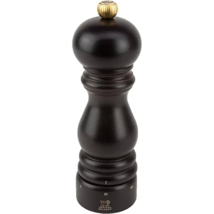 PEUGEOT Salzmühle PARIS 18cm, Buchenholz Schoko, uSelect Zirkonia-Mahlwerk, 6-stufig einstellbar