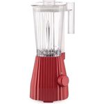 Alessi Plissé MDL09 R - Standmixer mit Abgestufter Karaffe, Thermoplastisches Harz, Europäischer Stecker 700W, 1,5l, Rot