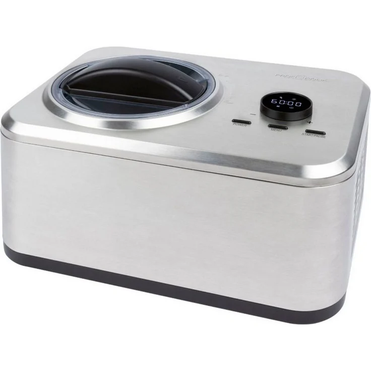 ProfiCook Eismaschine Proficook PC-ICM 1268, 2-in-1 Eiscreme- und Joghurt-Maker mit Profi-Kompressor, Edelstahlgehäuse, 1500 ml Kapazität, Schnellzubereitung in 20-25 Minuten