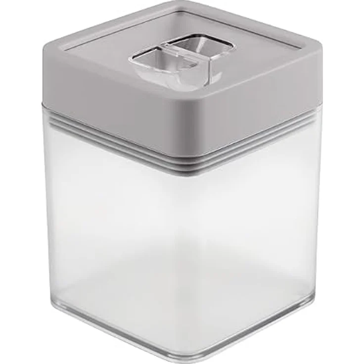Sunware Sigma Home Vorratdose 0,6 L transparent grau - Luftdicht, stapelbar und modern gestaltet – Bild 1