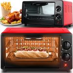 Retoo Minibackofen Mini Backofen 10 Liter inkl. Grillplatte Pizza-Ofen, Mobilität, Kompakte Größe, Vielseitigkeit, Sparsam, Leicht zu reinigen