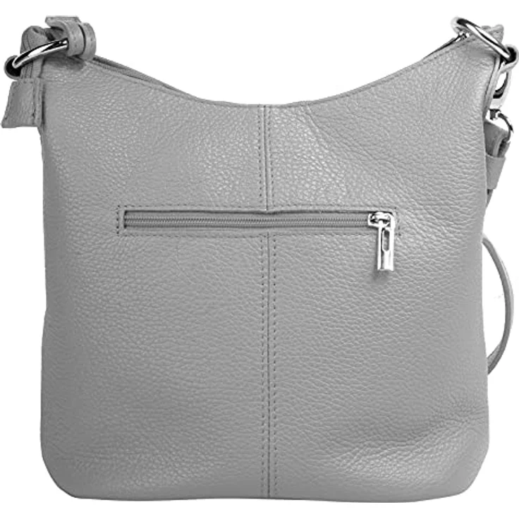 Cluty Umhängetasche, echt Leder, Made in Italy, 1 Hauptfach, verstellbarer Schultergurt, Höhe 26 cm, Breite 24 cm, Tiefe 14 cm – Bild 4