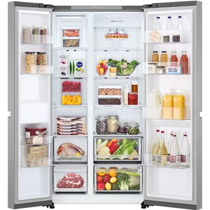 LG GSBC40PYPE Amerikanischer Kühlschrank, 635 L, Linear Cooling, Total No Frost, Silber – Bild 2