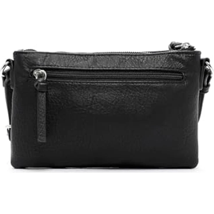 Tamaris Umhängetasche TAS Alessia, Damen, Kunstleder, Uni-Design, Reißverschluss-Seitenwand, Echtleder-Optik – Bild 6
