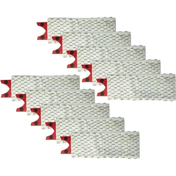vhbw 10x Wischbezug kompatibel mit Vileda 1-2 Spray Wischmopp - Ersatzkopf, Mikrofaser Grau Weiß - Preisvergleich – Bild 1