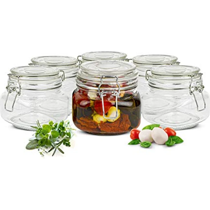 Einmachglas 500ml Bügelverschluss Einmachgläser Vorratsglas Vorratsdose 2-12 Stk.2 Stück – Bild 2