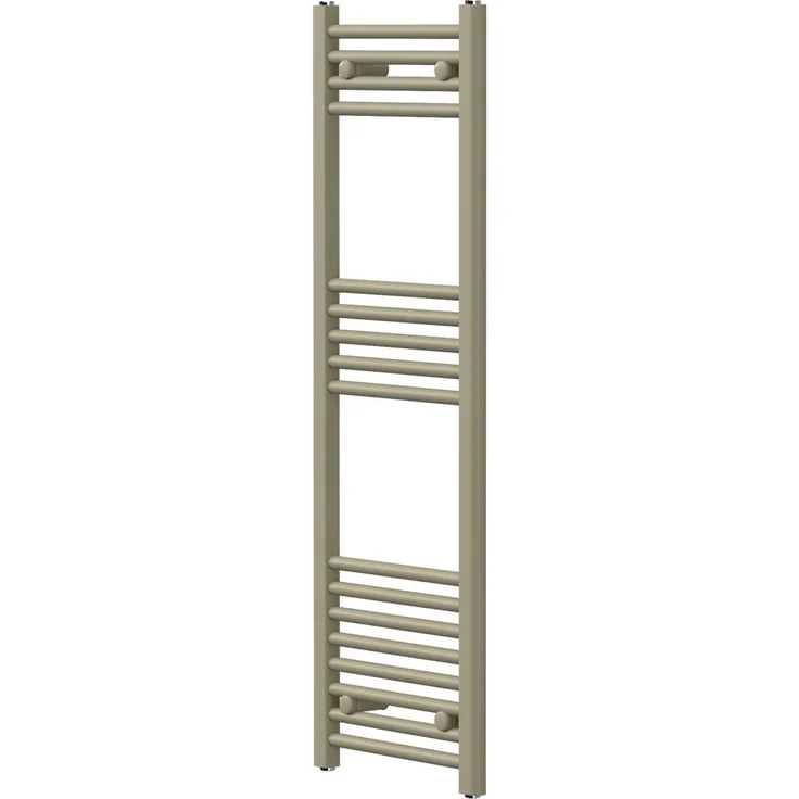 LuxeBath Handtuchheizkörper Sahara 400 x 1200 mm Beige, gerade mit Seitenanschluss, 375 Watt Leistung