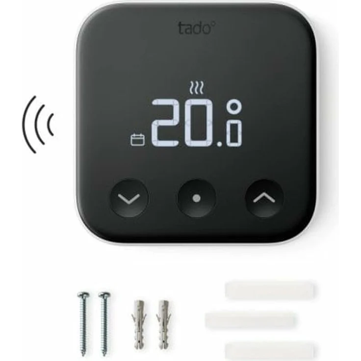 tado° VX-WTS02-TC-ML-00 Temperatur-/Feuchtesensor, kabellos und freistehend für Innenräume, kompatibel mit tado° Smart-Thermostatkopf X