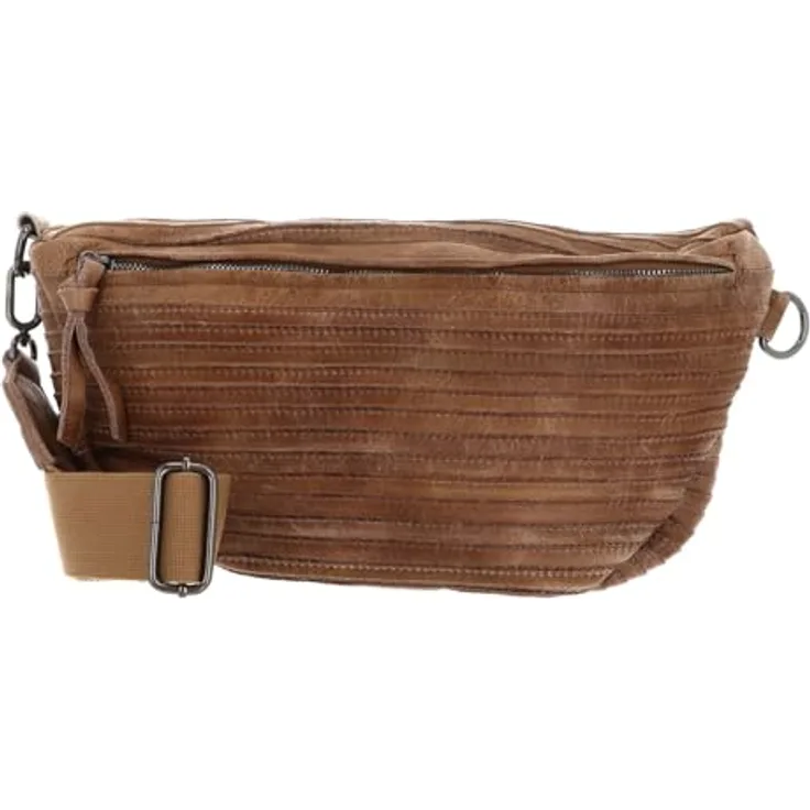 FredsBruder Layer Umhängetasche, 100% Leder, 38 cm x 9 cm x 20 cm, braun