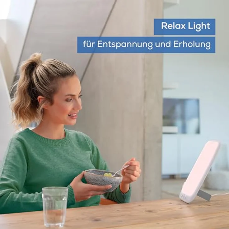 Beurer TL 35 Tageslichtlampe, Simulation von Tageslicht, mit 3 Farbtemperaturen für einen geregelten Tages-Nacht-Rhythmus, 10.000 Lux, Medizinprodukt, abnehmbarer Standfuß, mit Dimmer – Bild 5