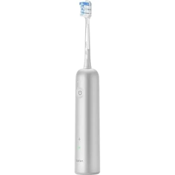 Laifen Wave Elektrische Zahnbürste mit Dual-Action-Oszillation und Vibration, kupferfreie Bürstenköpfe, 10 Intensitätsstufen, Magnetisches Ladegerät