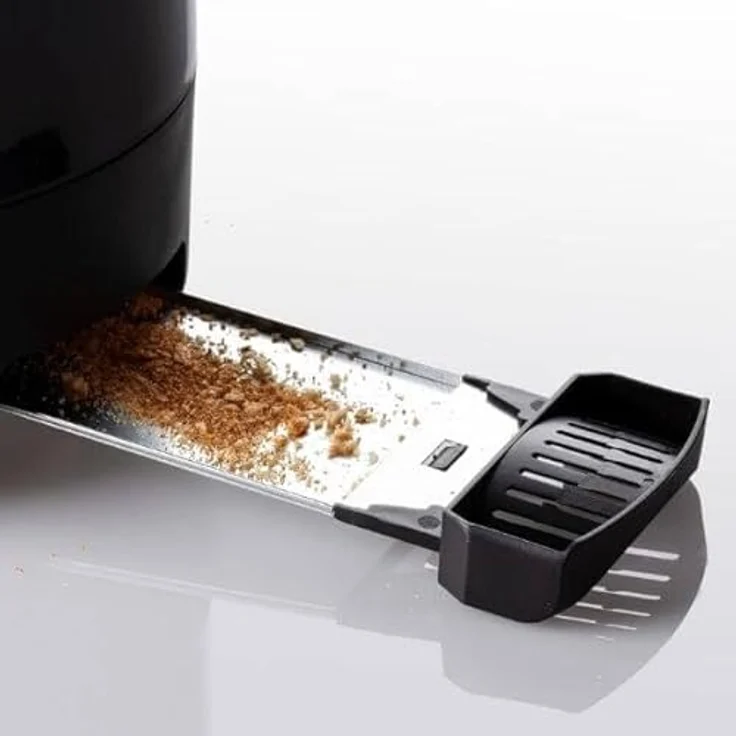 Ariete 159 Toastime Toaster 2 Scheiben mit Zange, Krümelschublade Schwarz – Bild 4