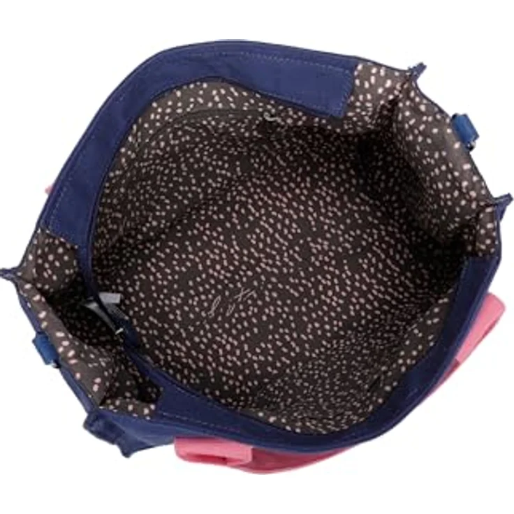 Fritzi aus Preußen Handtasche, große Canvas Handtasche 40 cm, blau, abnehmbarer Schulterriemen für Crossbody-Tragen – Bild 3