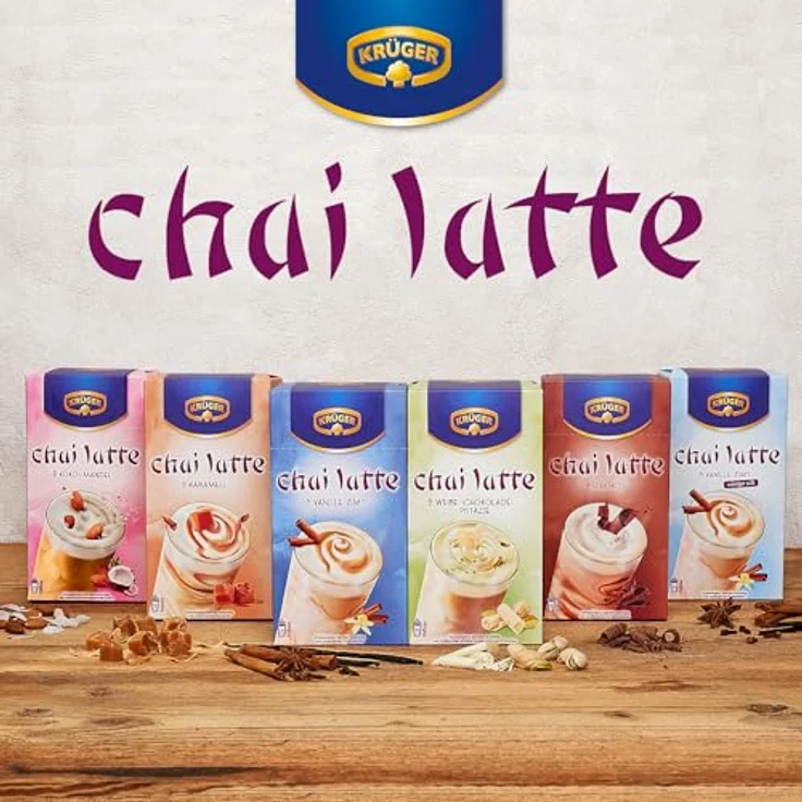 Krüger Chai Latte Vanille-Zimt Weniger Süß, 10 Portionen – Bild 6