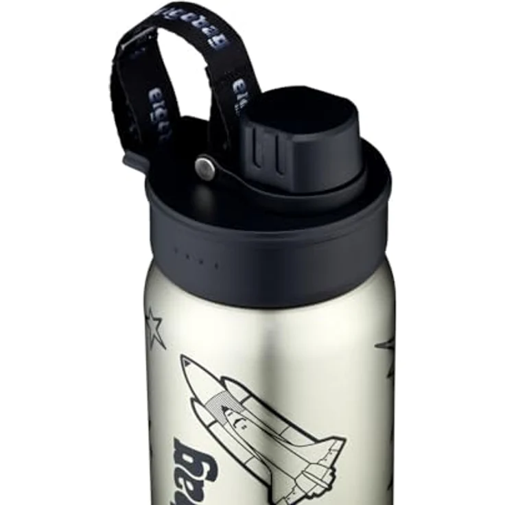ergobag Edelstahl Trinkflasche, 0,5 Liter, geschmacks- und geruchsneutral, einfach zu reinigen – Bild 7