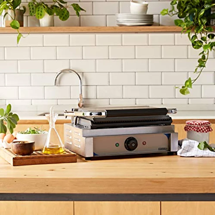 Casselin CGPRL - Panini-Plattengrill mit geriffelter und glatter Platte – Bild 3