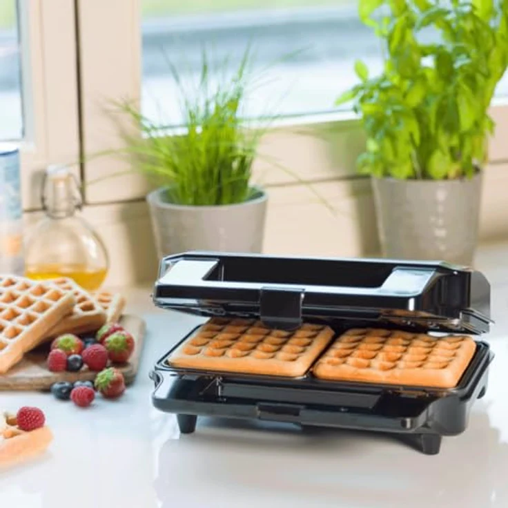 Bestron Antihaftbeschichteter 3-in-1 Sandwich-Kontaktgrill, 900 W, Schwarz – Bild 5