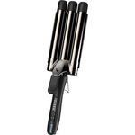 REVAMP Deep Beach Waver, Dreifach-Lockenstab für Beach Waves, professioneller Keramik-Zylinder, angereichert mit Progloss-Pflegeölen, Mermaid Beach Waves Lockenstab für kurzes, mittleres & langes Haar