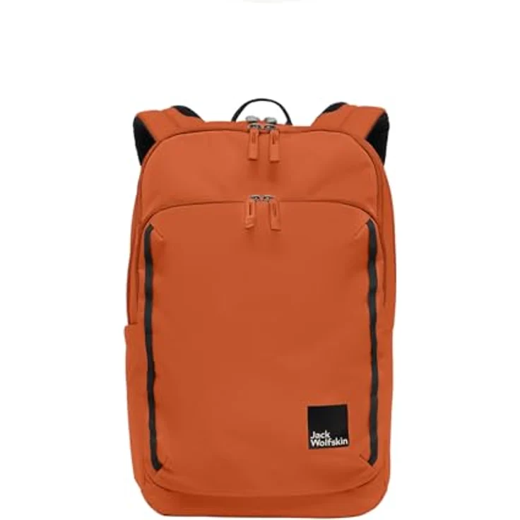Jack Wolfskin Daypack TERRACADE, 24 Liter Rucksack mit gepolsterter Laptophülle und strapazierfähigem CROSSRIP 300D RE, schwarz – Bild 4