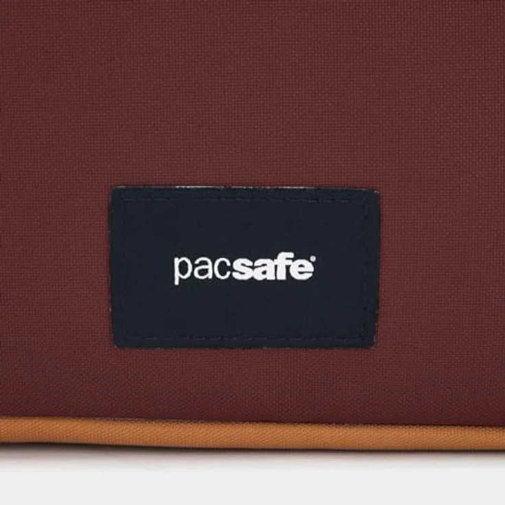 Pacsafe Crossbody Bag mit Diebstahlschutz, garnet red, 2,5 l Volumen, RFID Blocker, wasserfest – Bild 13