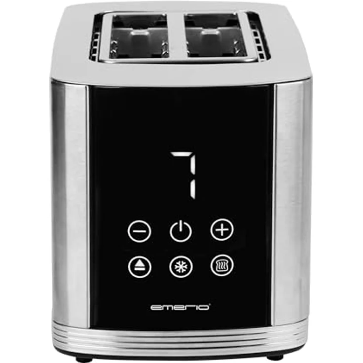 Emerio Toaster WK-119255.5, 2 kurze Schlitze, 800 W, mit Brötchenaufsatz – Bild 2