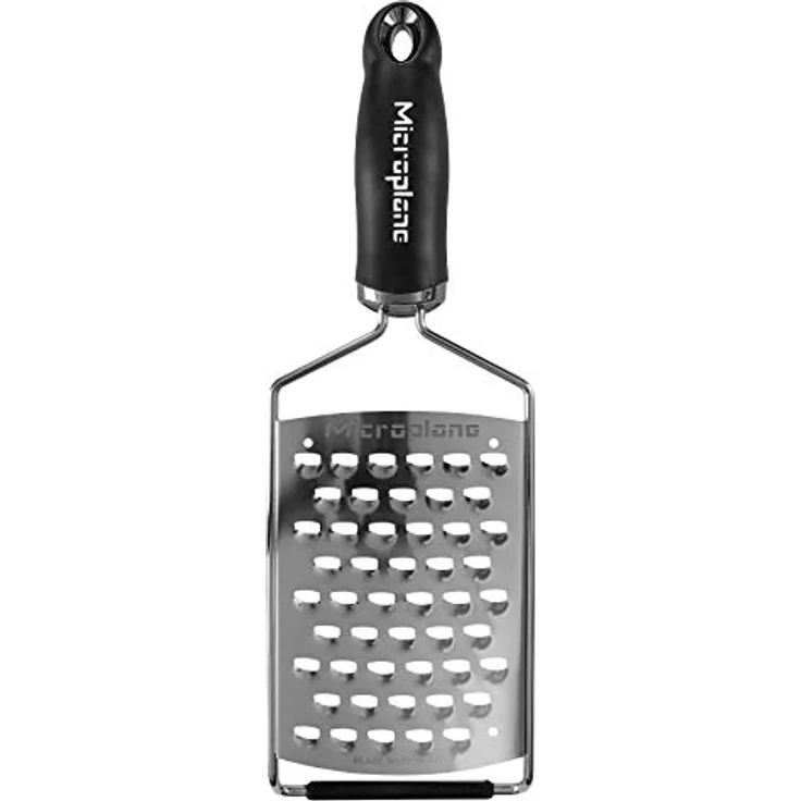 Microplane Küchenreibe Ultra XL-Grob Edelstahl Schwarz aus der Gourmet Serie für Kartoffel, Käse, Kohl, Gurke, Kürbis und Zucchini – Bild 4