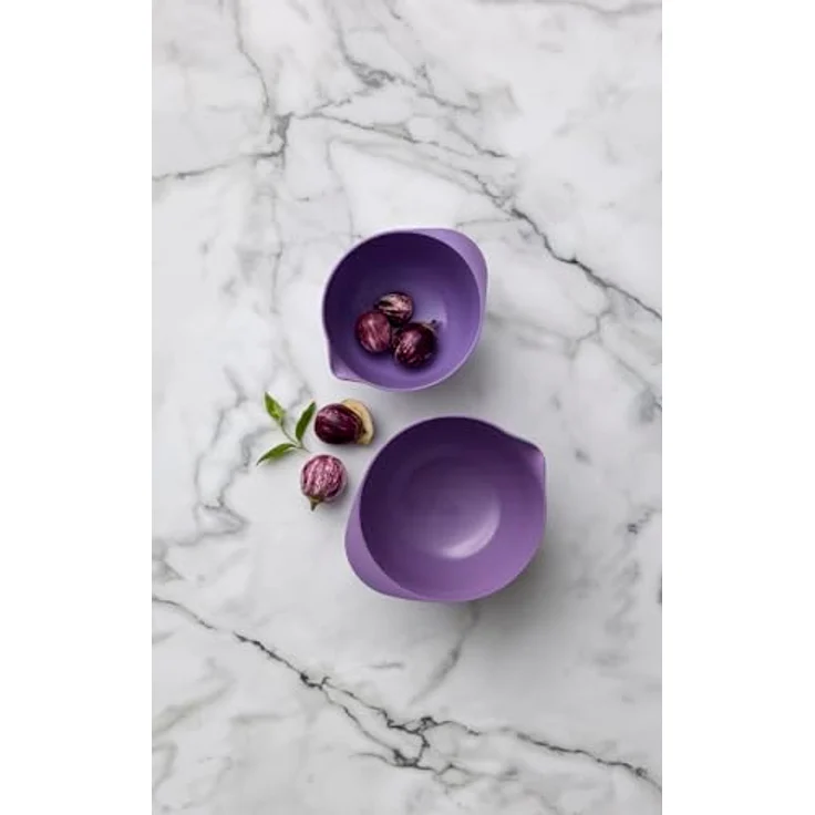 Rosti Margrethe Rührschüssel 2 Liter, bruchsichere Teigschüssel aus Kunststoff in Lavender, mit praktischem Griff und rutschfestem Bodenring – Bild 4