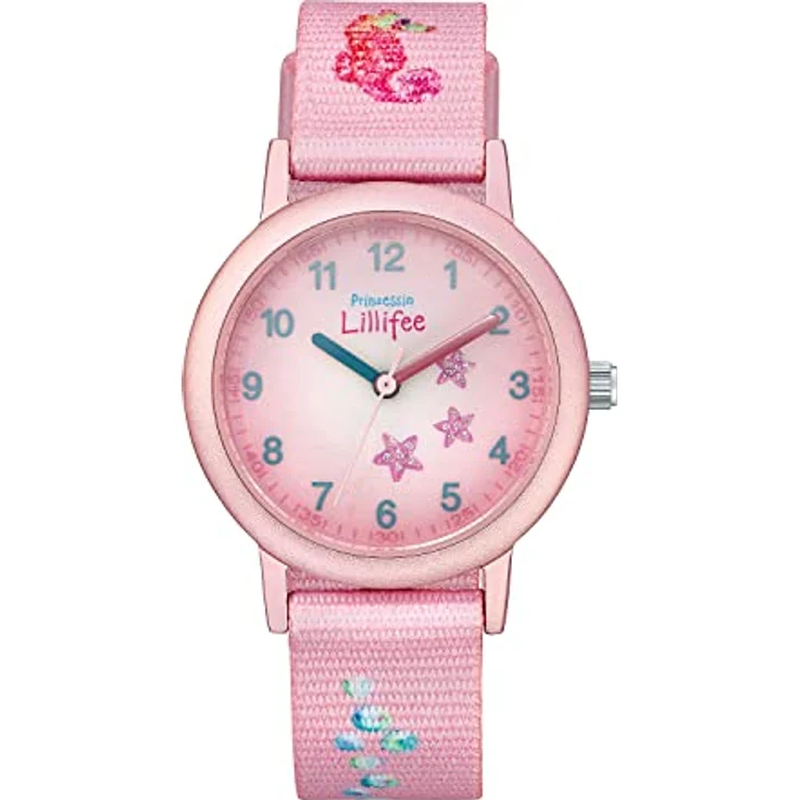 Prinzessin Lillifee Quarzuhr 2031753, bunte Kinder-Armbanduhr mit verstellbarem Band (13,5-18 cm), wasserdicht bis 3 bar, Geschenkidee für Schulanfang und Geburtstag – Bild 1