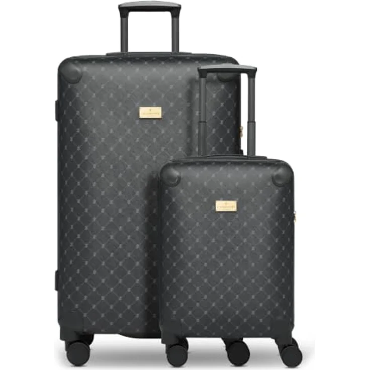 Lazarotti Palermo 4-Rollen Kofferset S+L, grau, 50% Polypropylen, 50% PVC, 50 cm x 32 cm x 79 cm – Bild 1