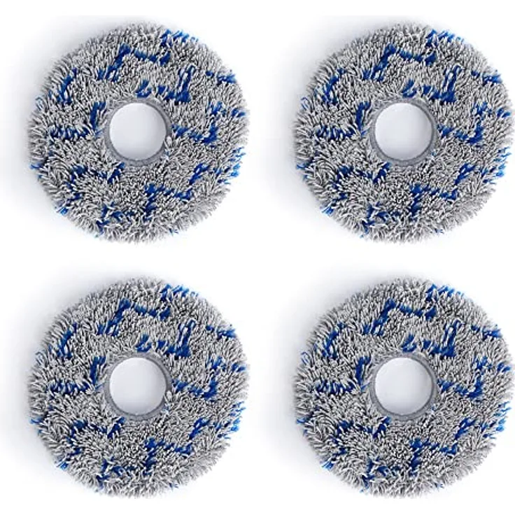 ECOVACS Graues waschbares Wischpad mit Streifen - Originalzubehör für die DEEBOT X1-Serie (Omni/Turbo), D-WP04-0006