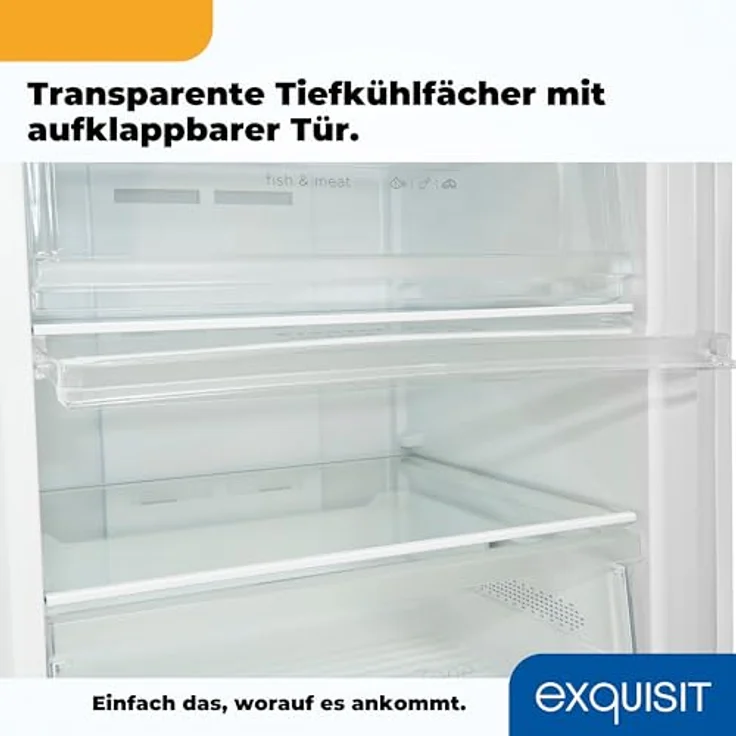 Exquisit GS380-NF-H-050E Gefrierschrank, freistehend, weiß, Energieklasse E – Bild 10