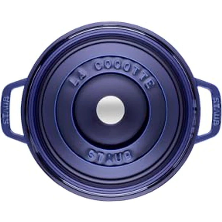 Staub 1102091 Cocotte, 20 cm rund, Bräter aus Gusseisen, dunkelblau – Bild 3