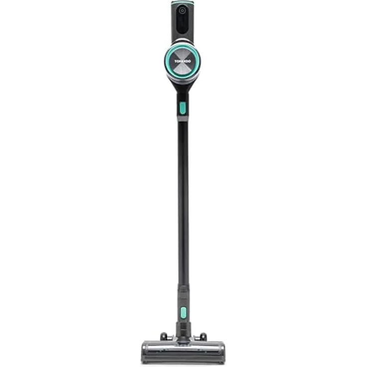 Tornado Akku-Handstaubsauger VCHSD300GC, Kabelloser Stabstaubsauger mit 300W, 40 Min. Laufzeit, Zyklon-HEPA, motorisierte Bodendüse mit LED-Beleuchtung
