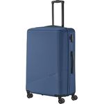 travelite 4-Rad Hartschalenkoffer groß 96 Liter, Gepäck Serie BALI: ABS Hartschalen Trolley mit TSA Kombinationsschloss, 77 cm